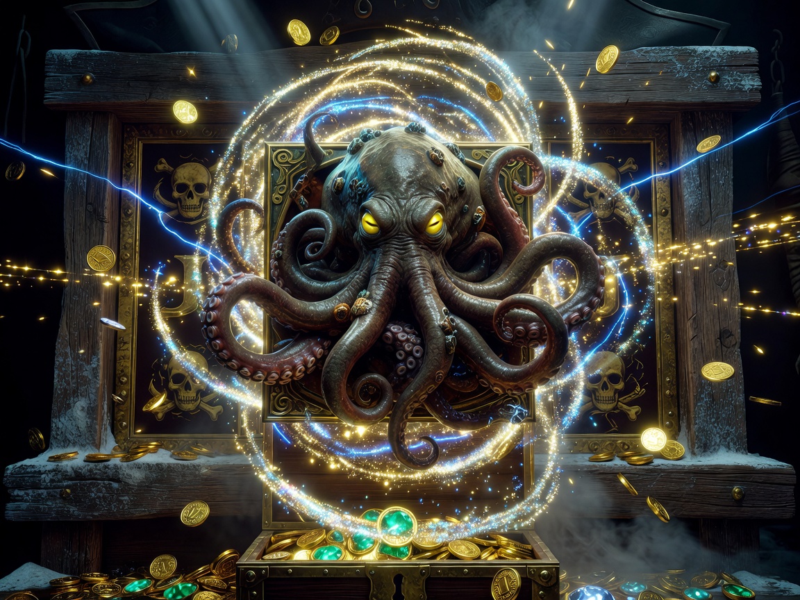 Pirate Slot Kraken Wild Symbol Win Effect