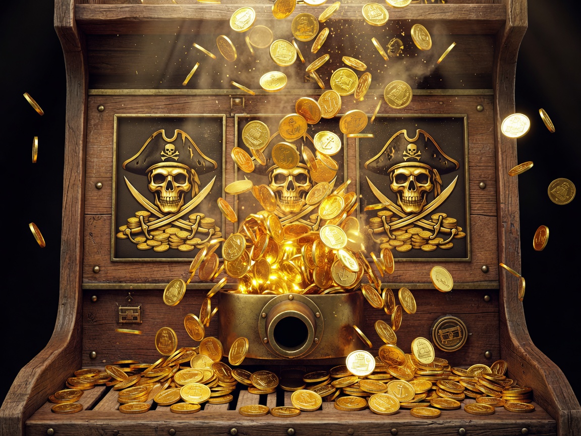 Pirate Slot Massive Coin Win Effect